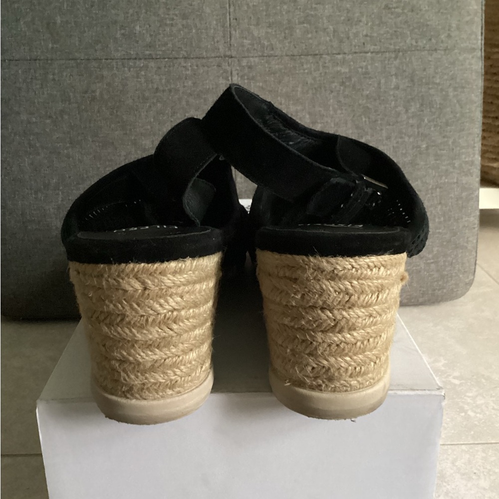 ♦️ EILEEN FISHER Sandals 7.5 Aura Sling Back Espadrilles Wedges EUC - Picture 6 of 8